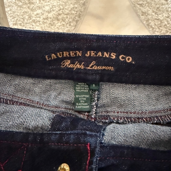 Lauren Jeans Co. Ralph Lauren Premium Denim Skirt with Hardware Closure Size 6 - Picture 7 of 9